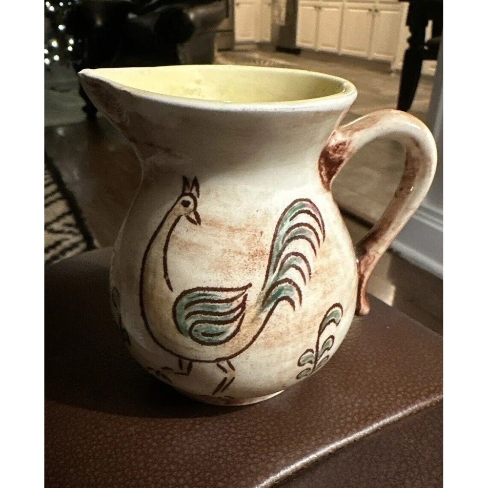 Rooster Pennsbury Pottery 5" Pitcher 9/235 B1